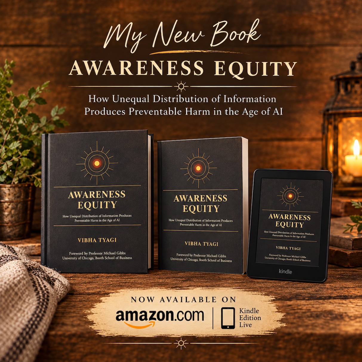 Awareness Equity by Vibha Tyagi — now available on Amazon in hardcover, paperback, and Kindle edition